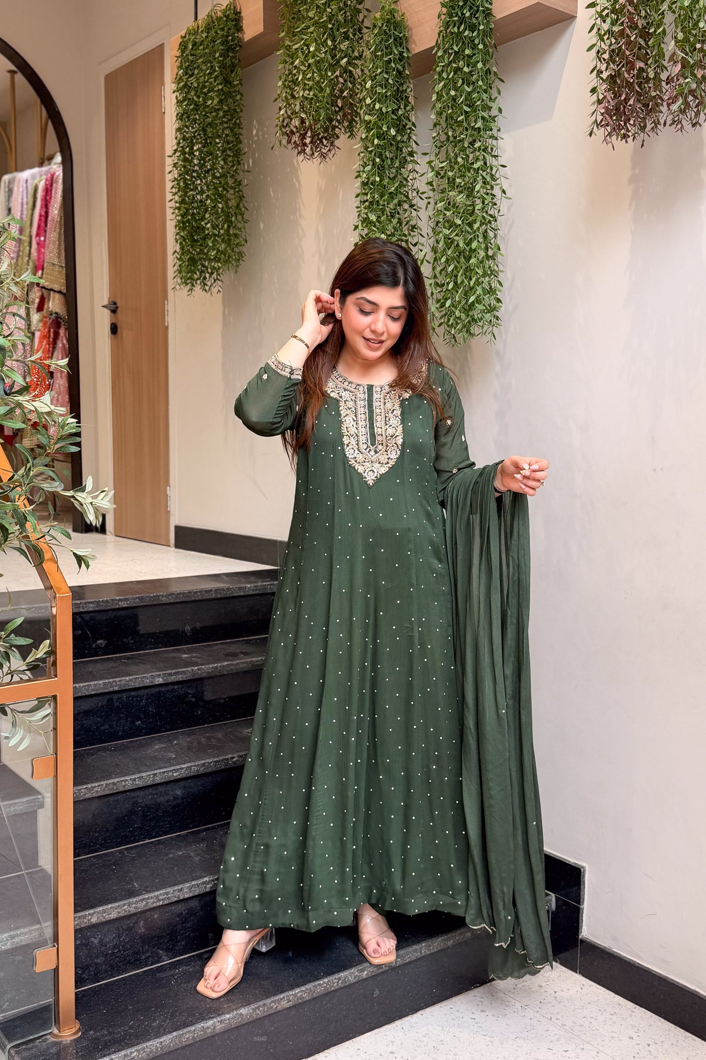 Varaha Embroidered Anarkali Suit Set