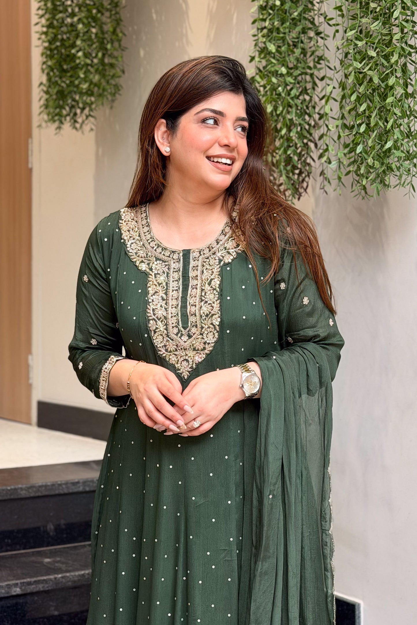 Varaha Embroidered Anarkali Suit Set