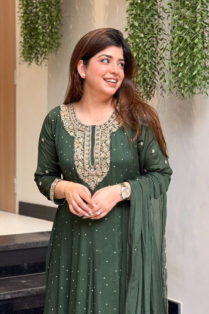 Varaha Embroidered Anarkali Suit Set