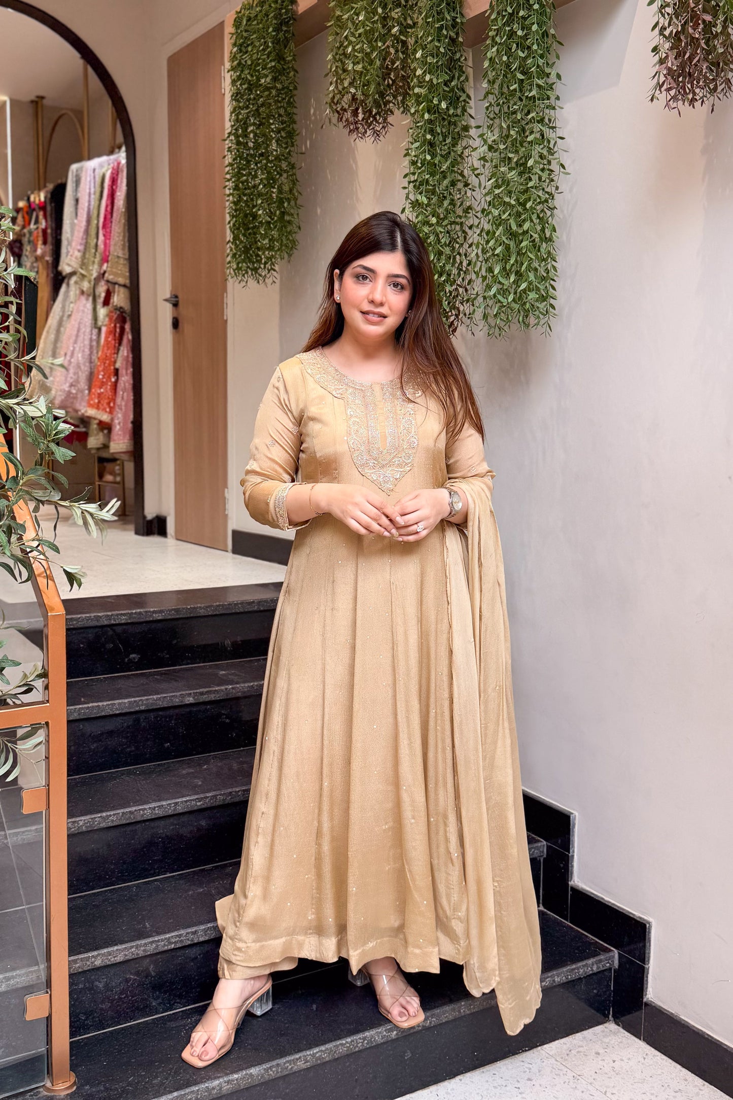 Varaha Embroidered Anarkali Suit Set