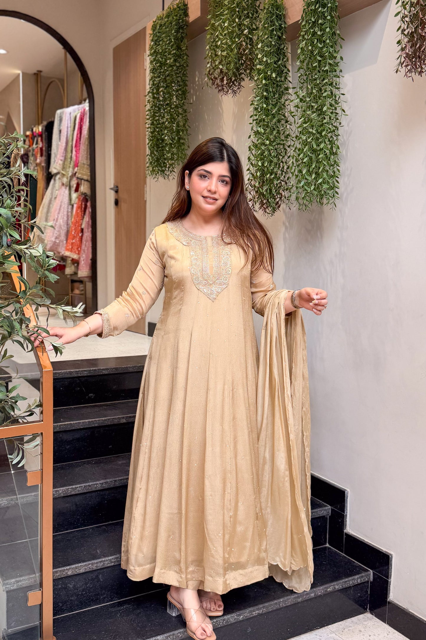 Varaha Embroidered Anarkali Suit Set