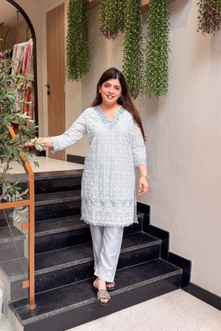 Kalyani Schiffli Cord Set