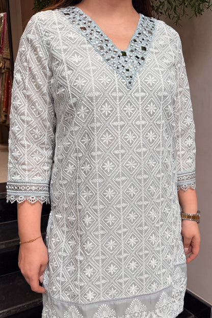 Kalyani Schiffli Cord Set