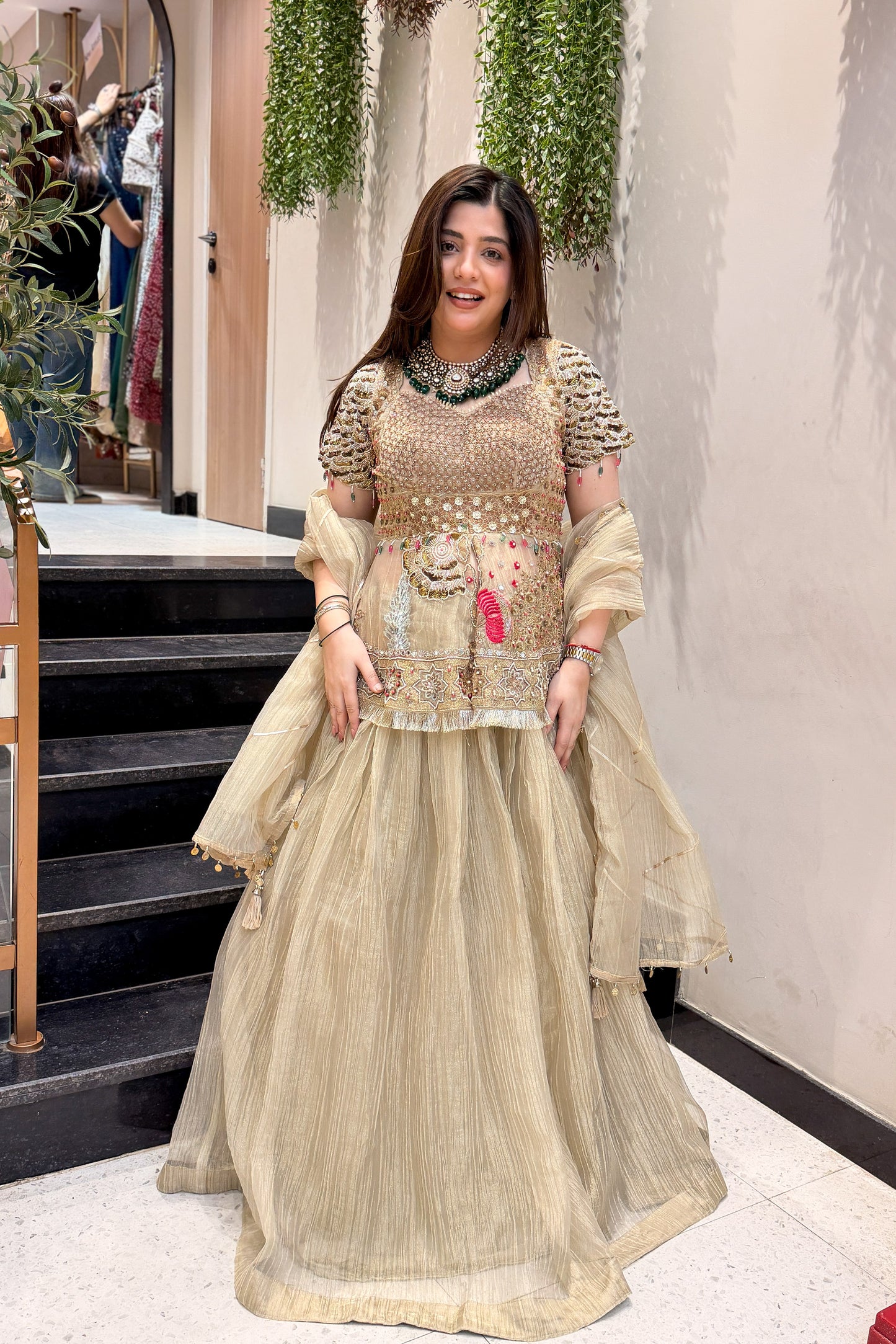 Kairavi Hand Embroidered Lehenga