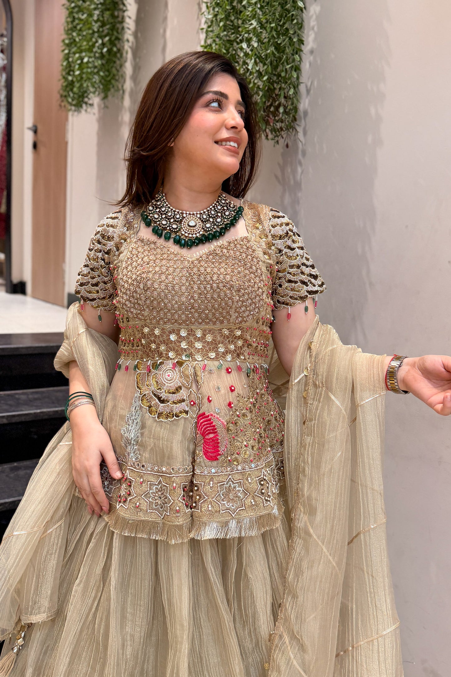 Kairavi Hand Embroidered Lehenga