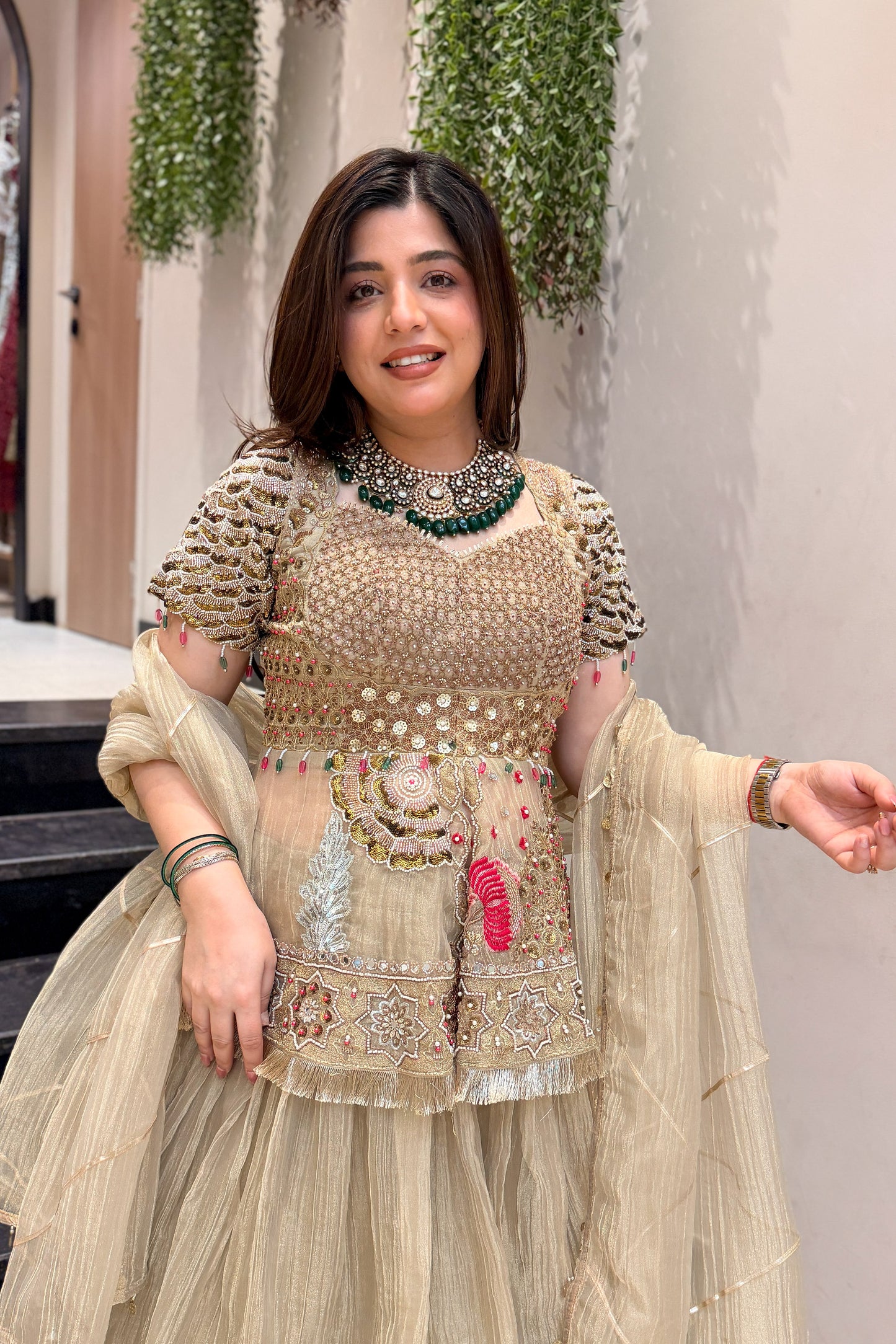 Kairavi Hand Embroidered Lehenga