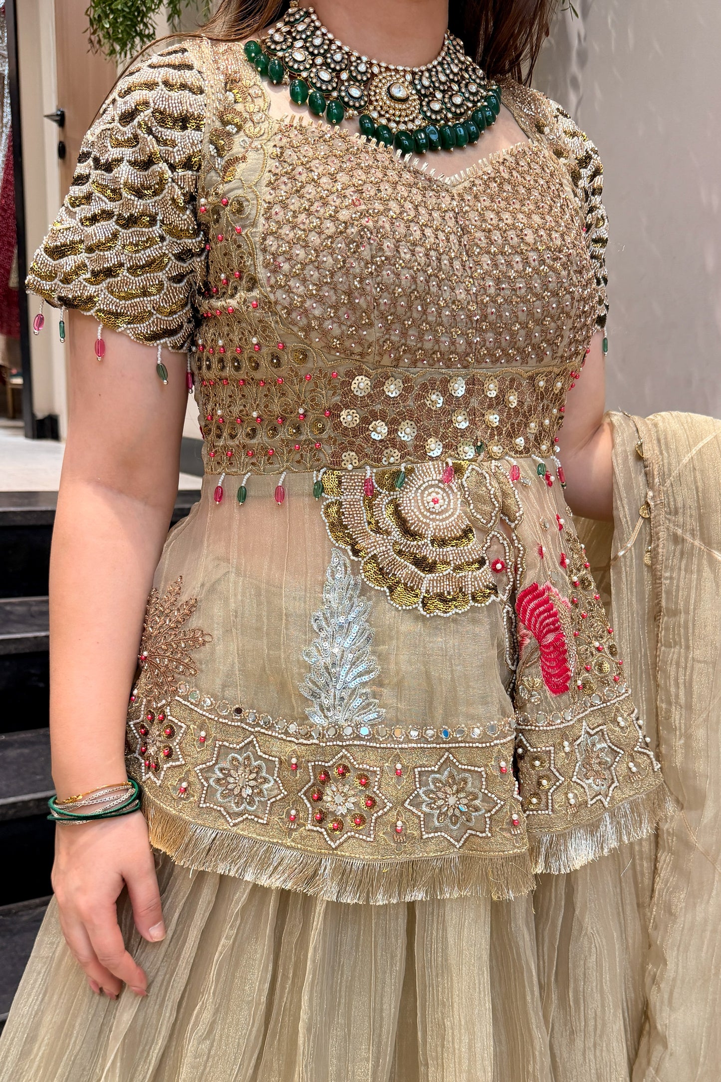Kairavi Hand Embroidered Lehenga