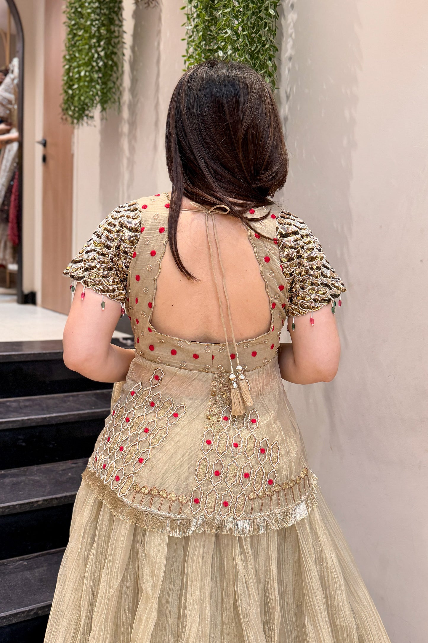 Kairavi Hand Embroidered Lehenga