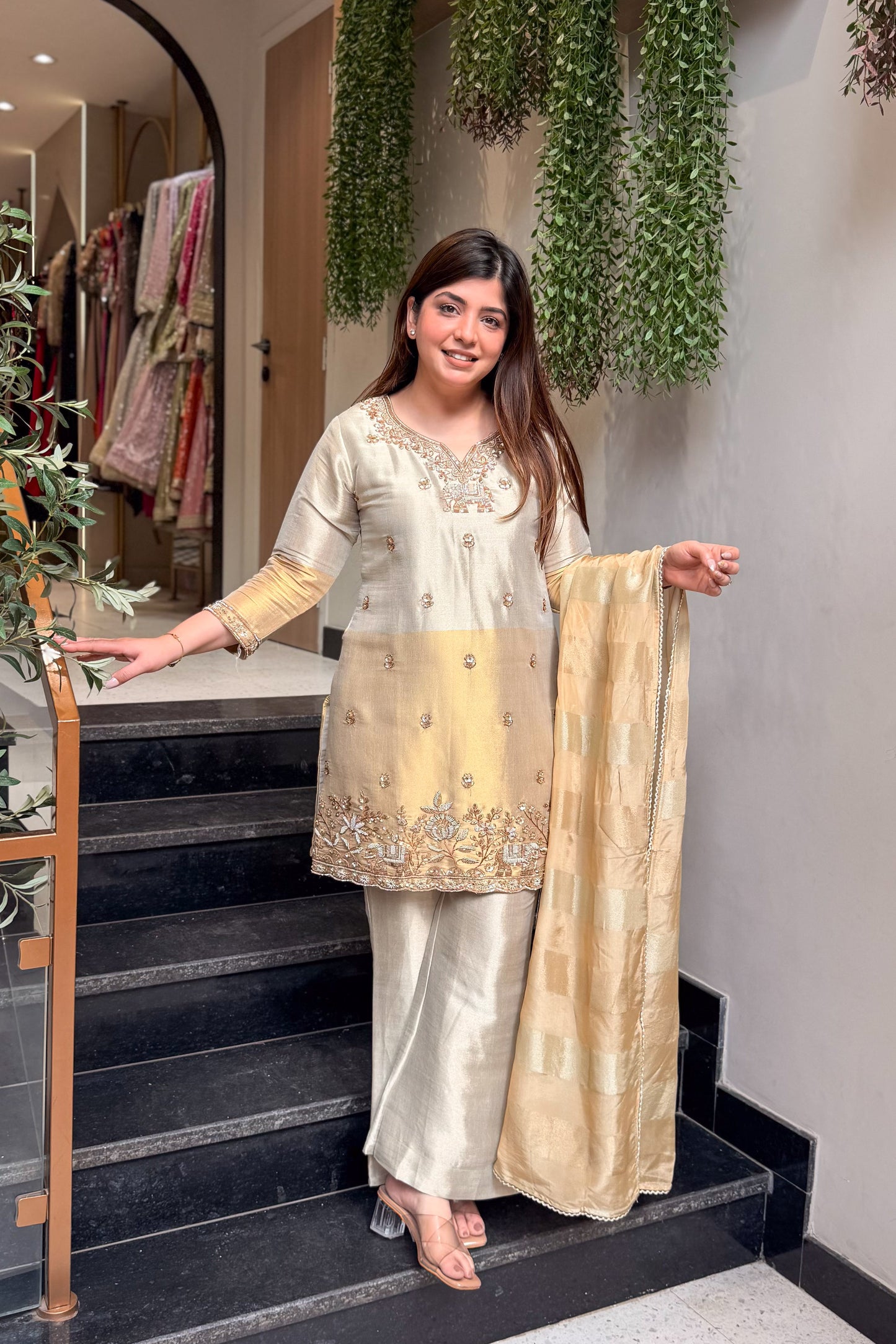 Mihira Hand Embroidered Suit Set
