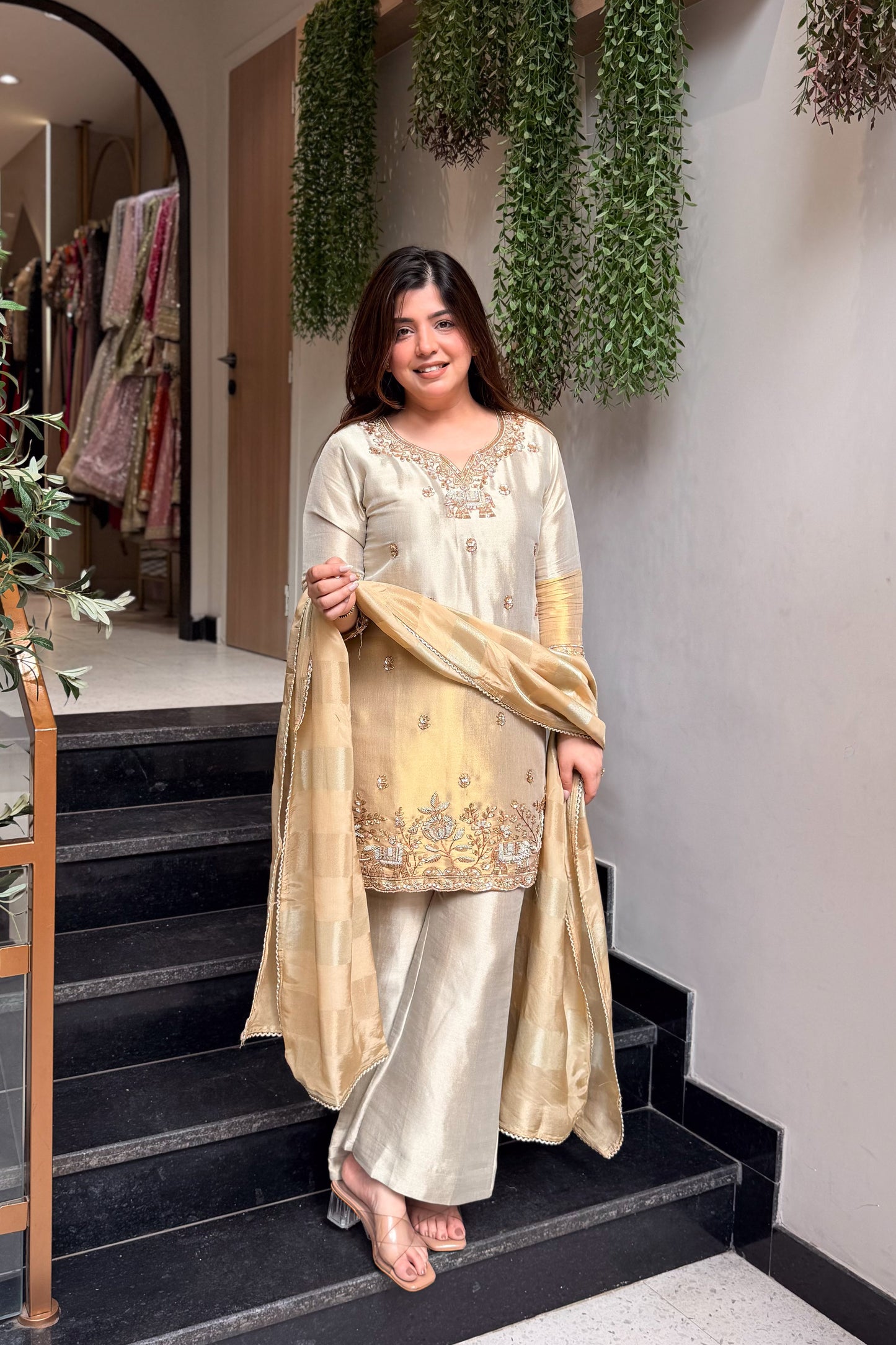 Mihira Hand Embroidered Suit Set