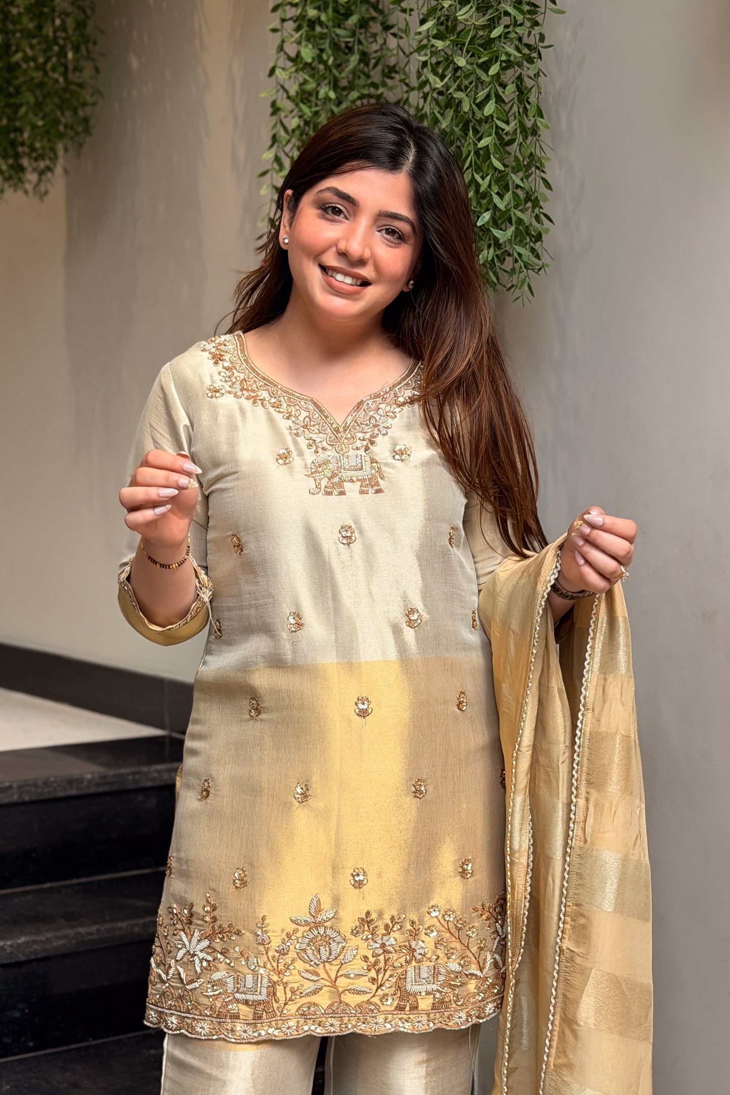 Mihira Hand Embroidered Suit Set