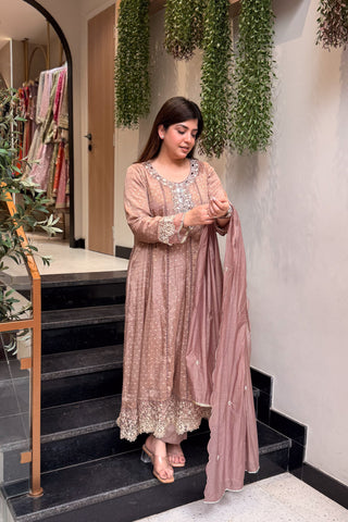 Ishmita Mirror Embroidered Anarkali Suit Set