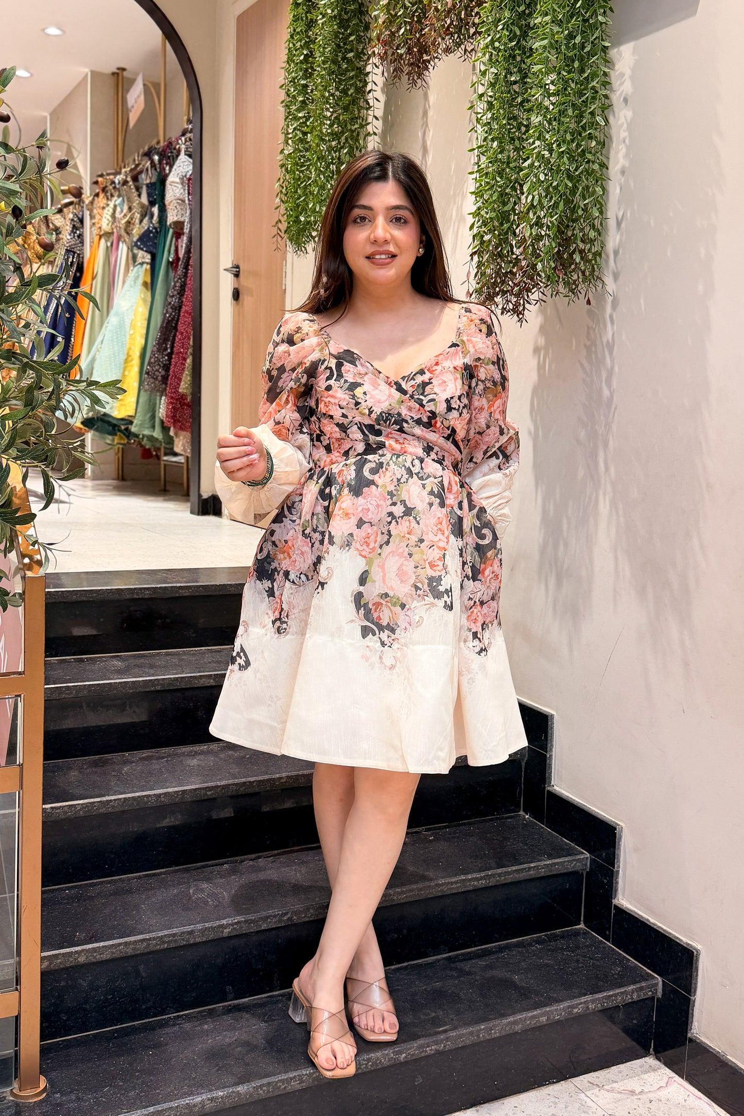 Zella Floral Printed Short Dress