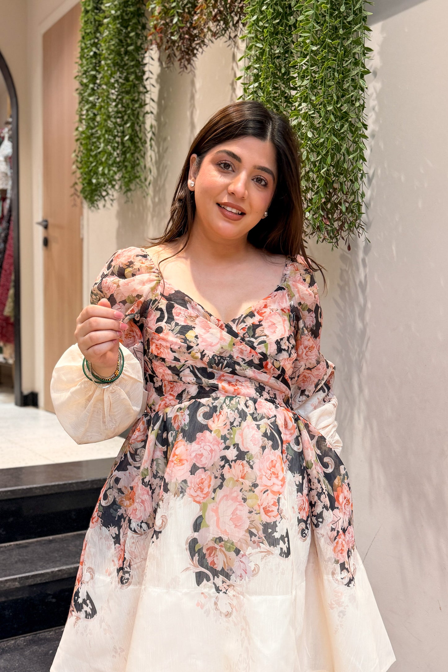 Zella Floral Printed Short Dress