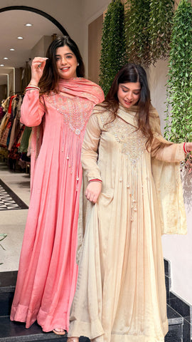 Sairika Embroidered Anarkali with Dupatta