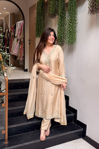Aabira Mirror Embroidered Suit Set