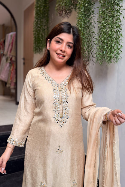 Aabira Mirror Embroidered Suit Set