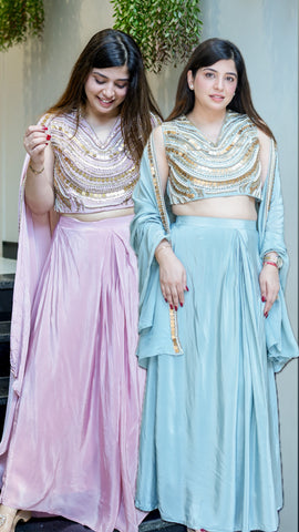 Aavya Embroidered Three Piece Set