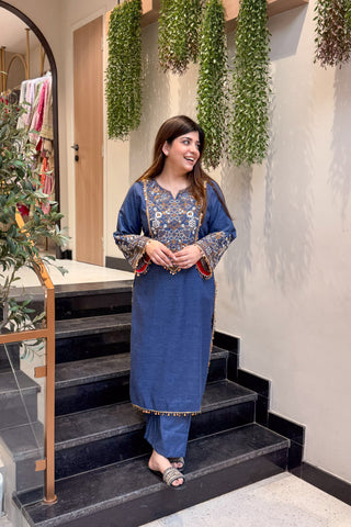 Kaya Thread Embroidered Co ord Set