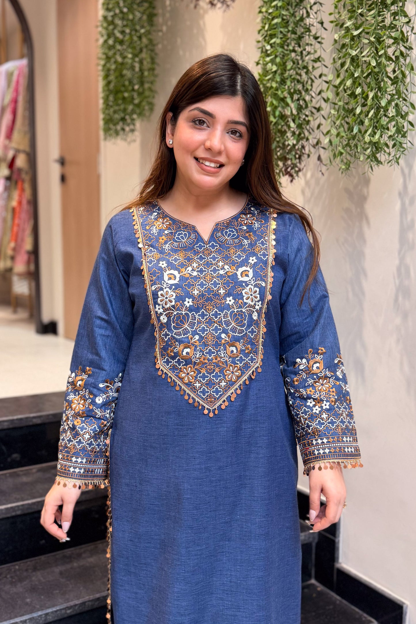 Kaya Thread Embroidered Co ord Set