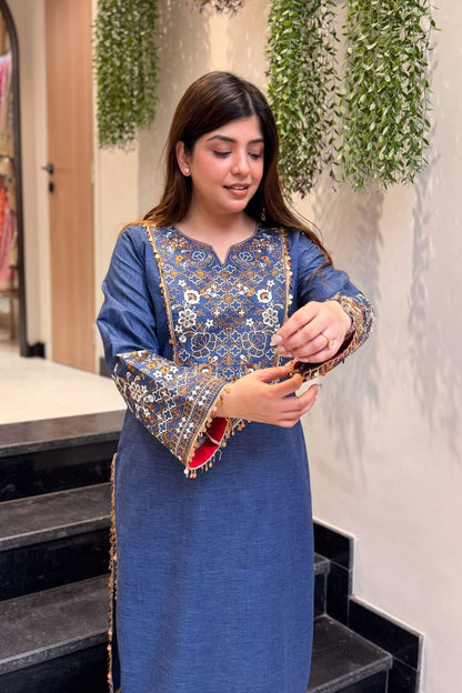 Kaya Thread Embroidered Co ord Set