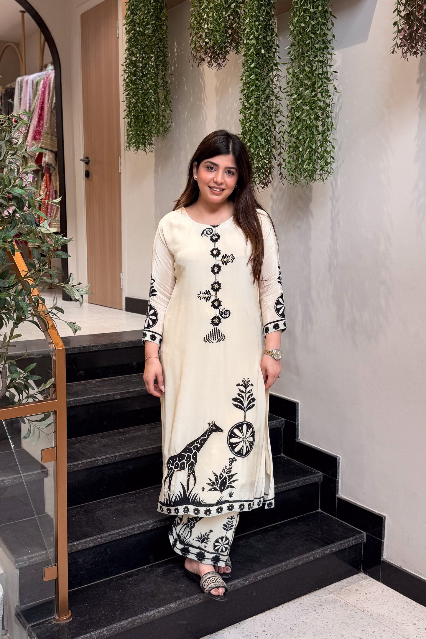 Navika Beads Detailing Co ord Set