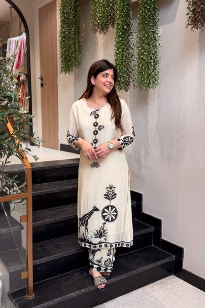Navika Beads Detailing Co ord Set