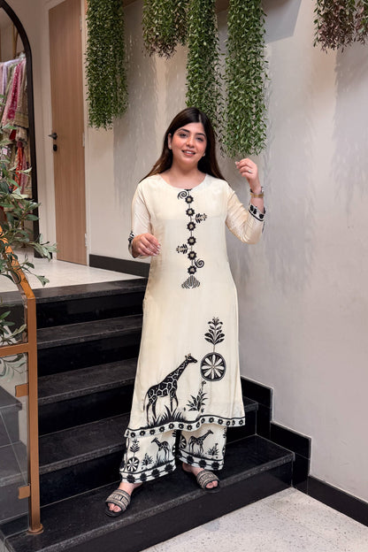 Navika Beads Detailing Co ord Set