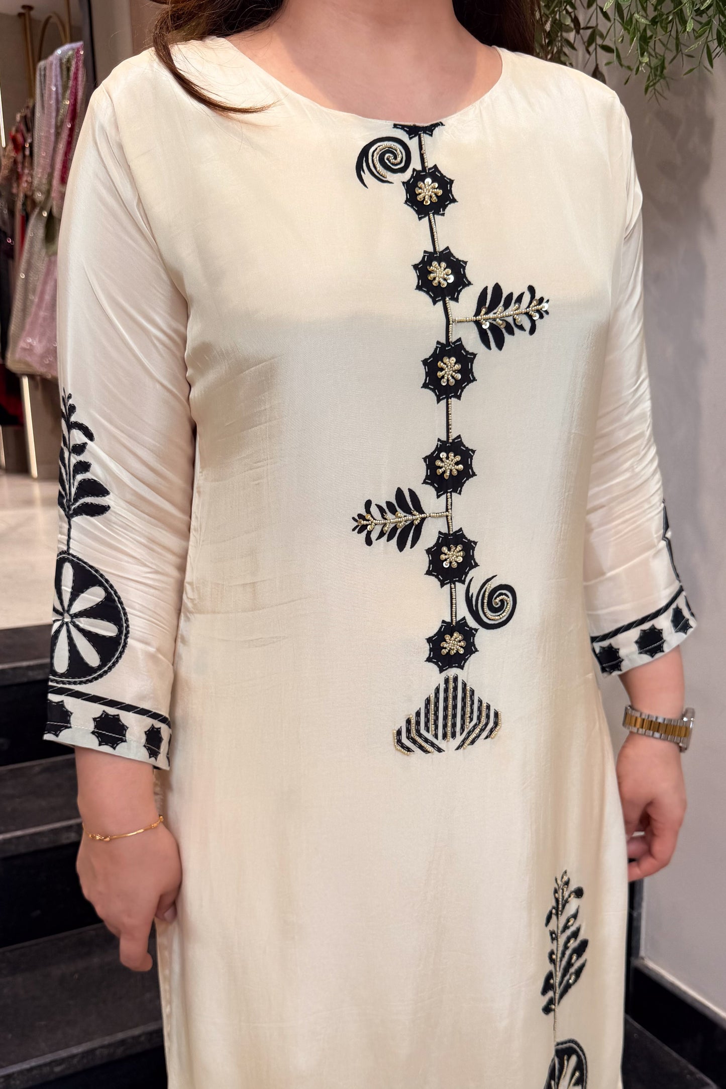 Navika Beads Detailing Co ord Set