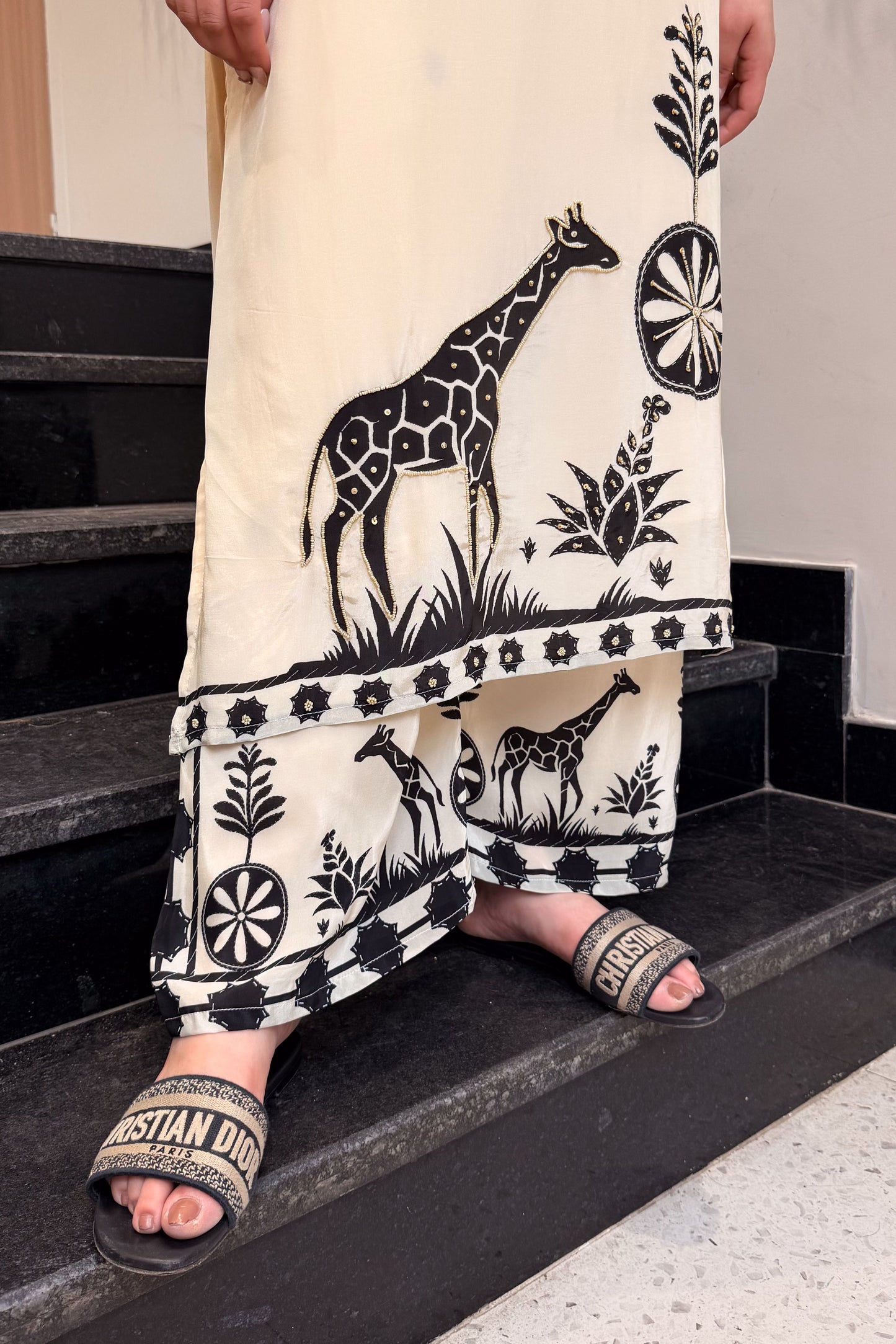 Navika Beads Detailing Co ord Set