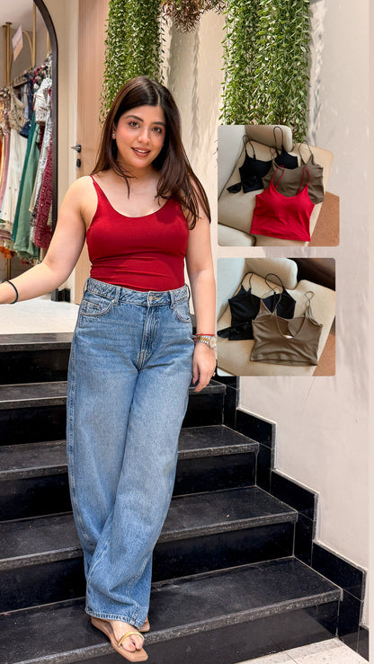 Zaria Strappy Inbuilt Bra Top