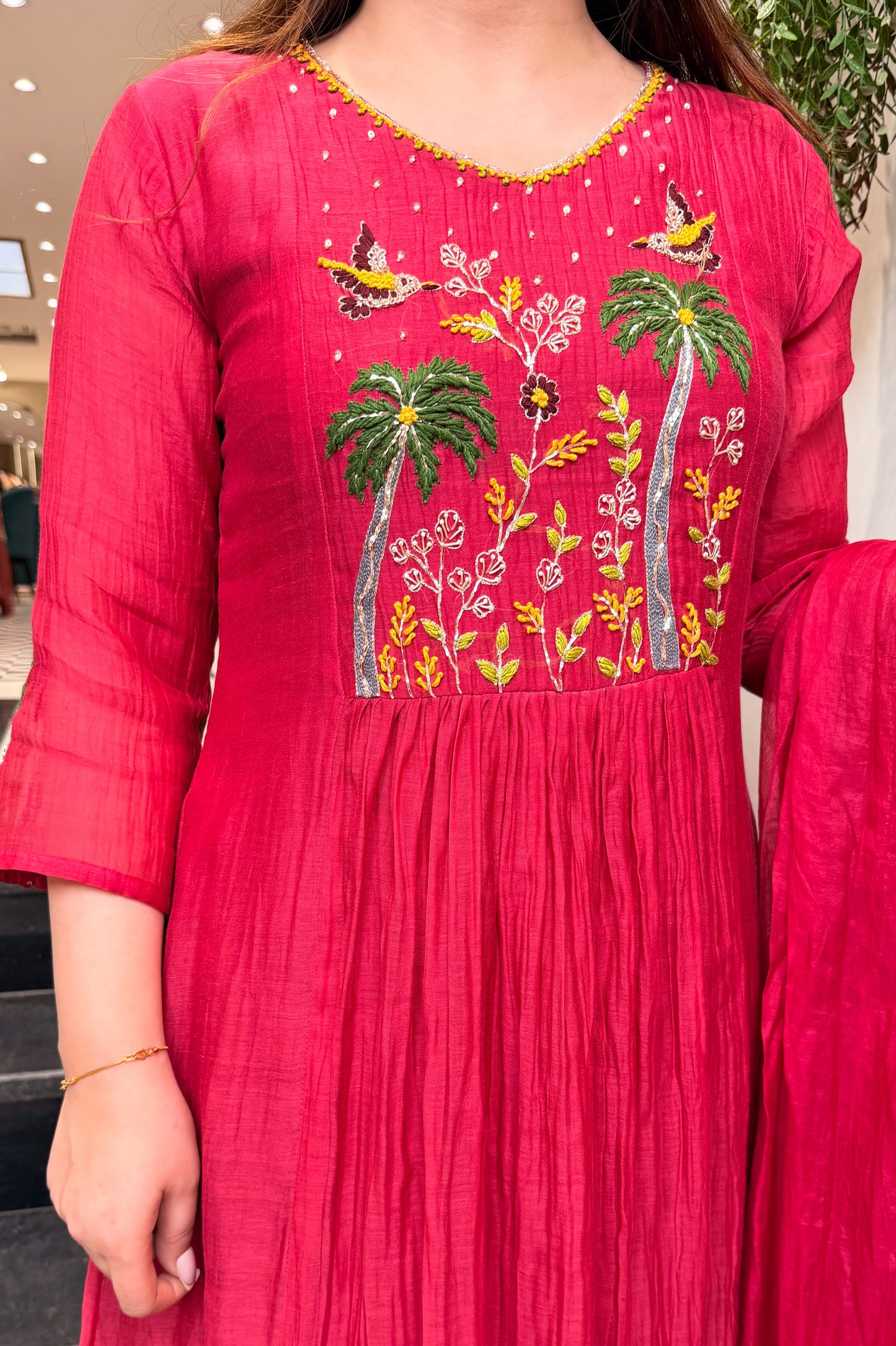 Devina Thread Embroidered Suit Set