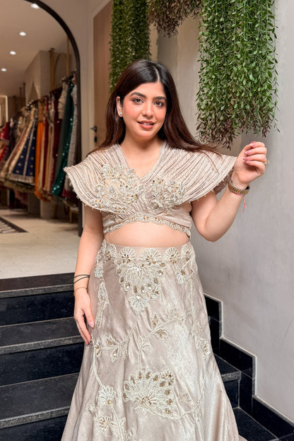 Vireya Hand Embroidered Lehenga