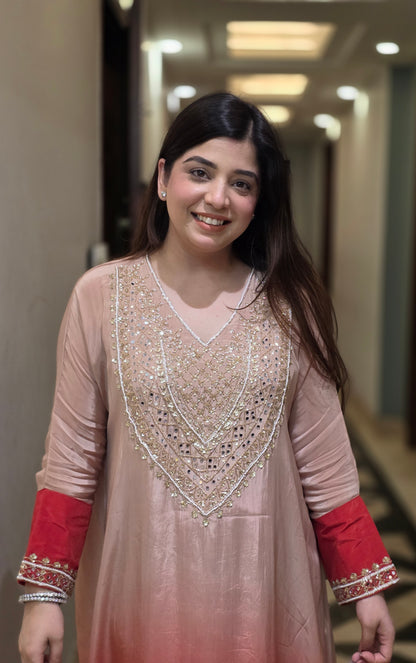 Samreen Embroidered Ombre Co ord Set