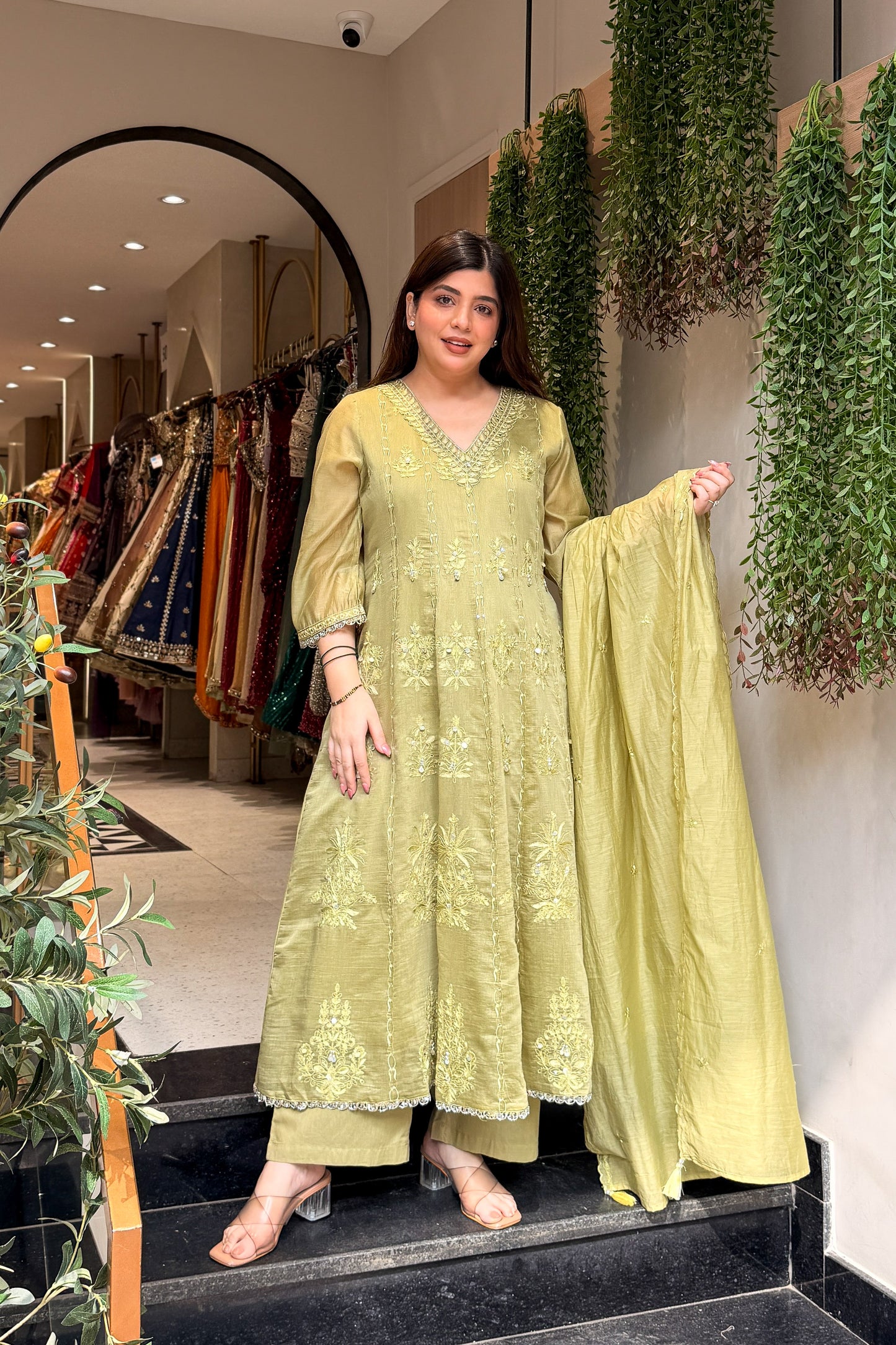 Brishti Embroidered Anarkali Suit Set