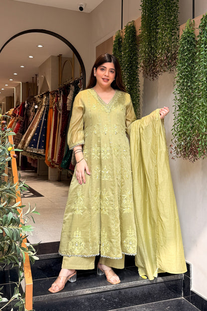 Brishti Embroidered Anarkali Suit Set
