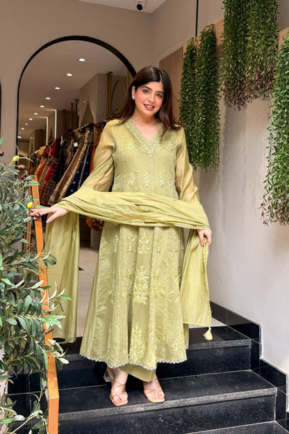 Brishti Embroidered Anarkali Suit Set