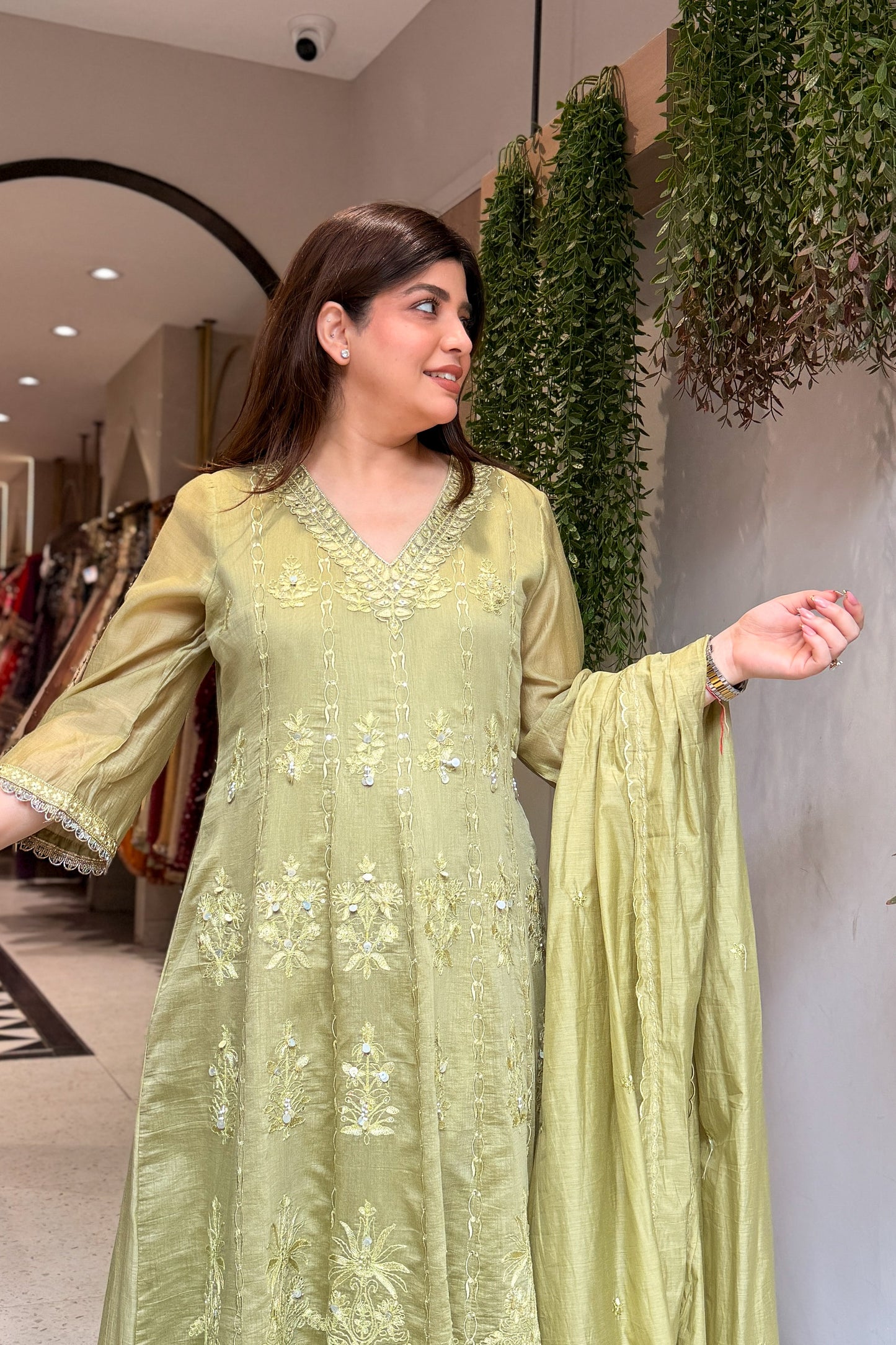 Brishti Embroidered Anarkali Suit Set