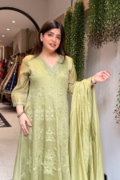 Brishti Embroidered Anarkali Suit Set