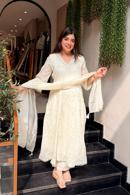 Brishti Embroidered Anarkali Suit Set