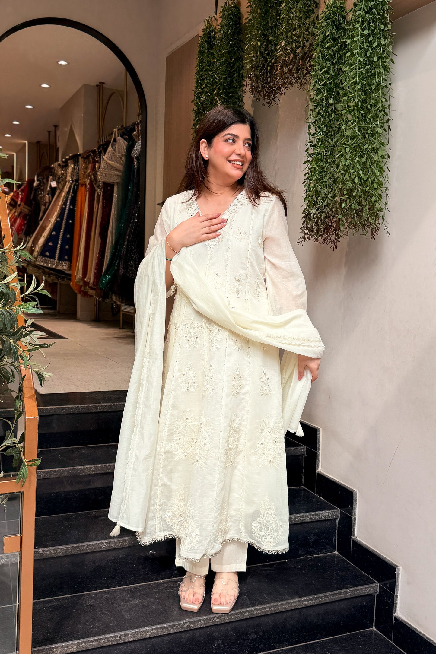 Brishti Embroidered Anarkali Suit Set