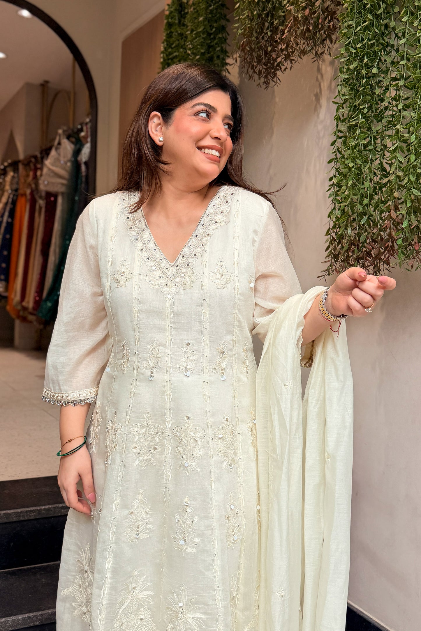 Brishti Embroidered Anarkali Suit Set