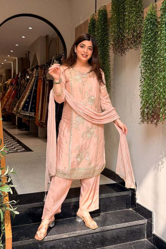 Aavisha Sequin Embroidered Suit Set