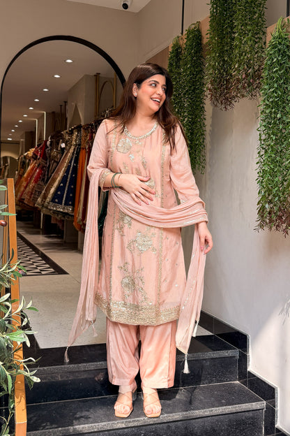 Aavisha Sequin Embroidered Suit Set