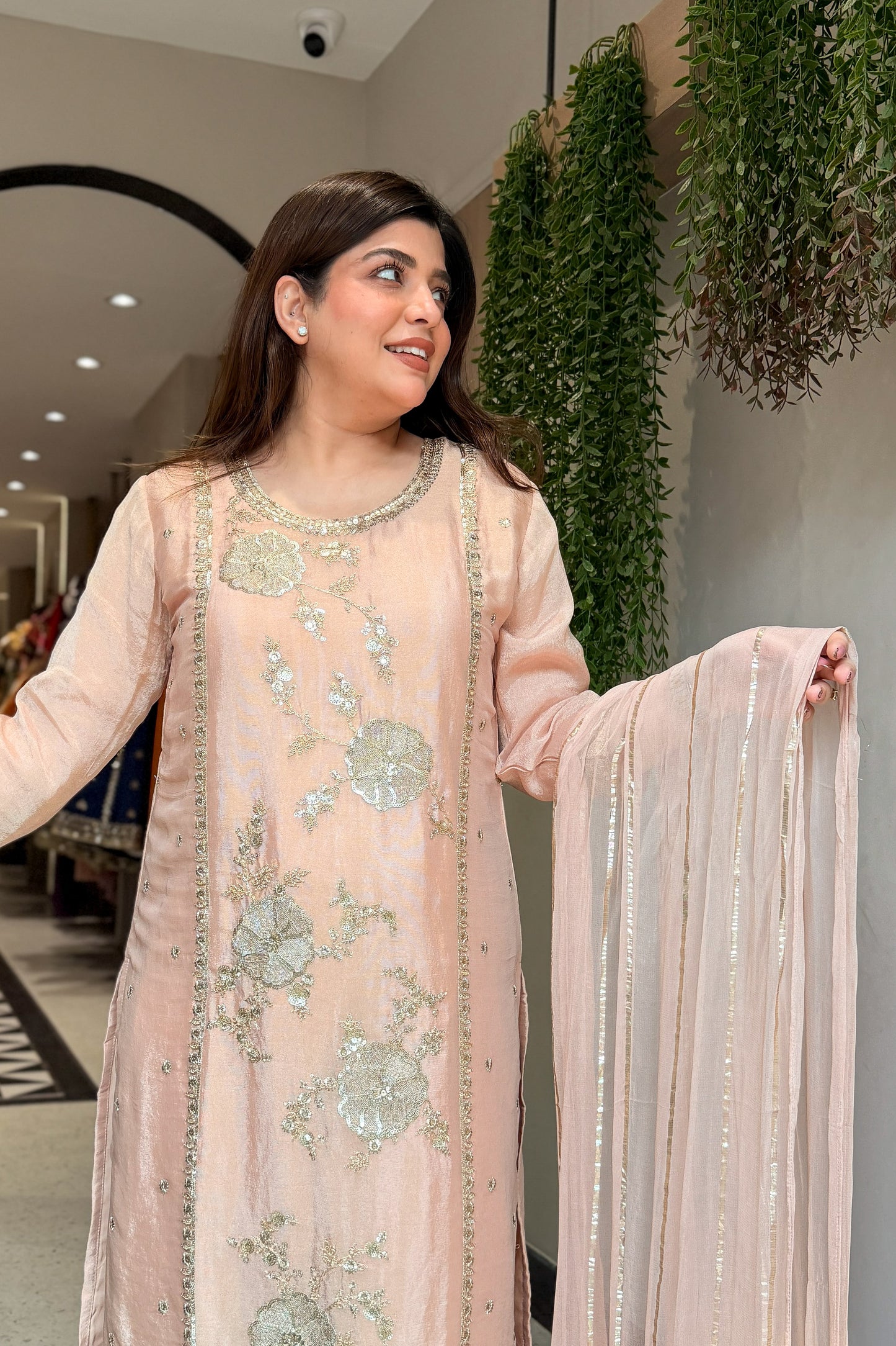Aavisha Sequin Embroidered Suit Set