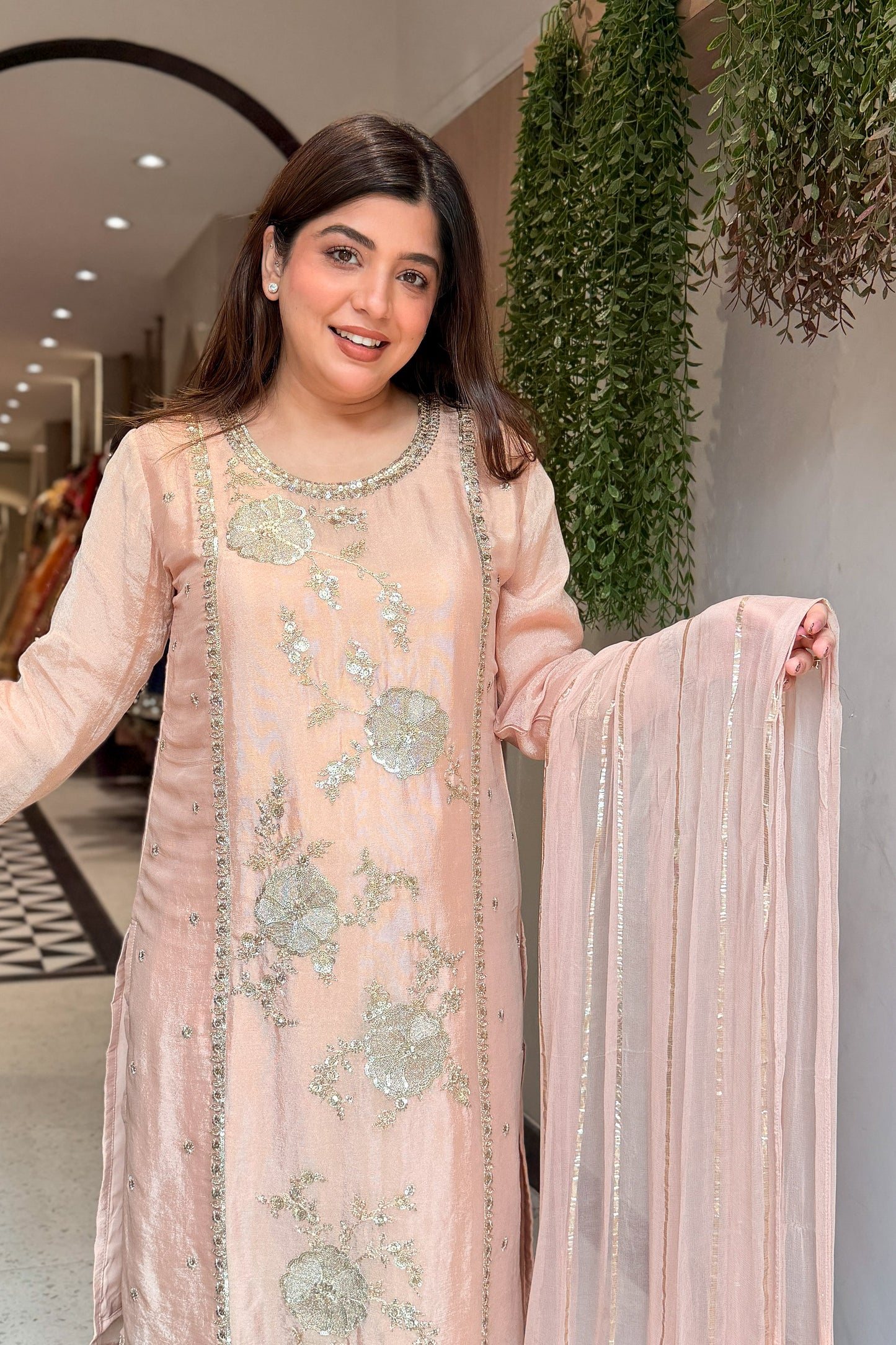Aavisha Sequin Embroidered Suit Set