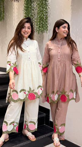 Reeti Floral Embroidered Co ord Set