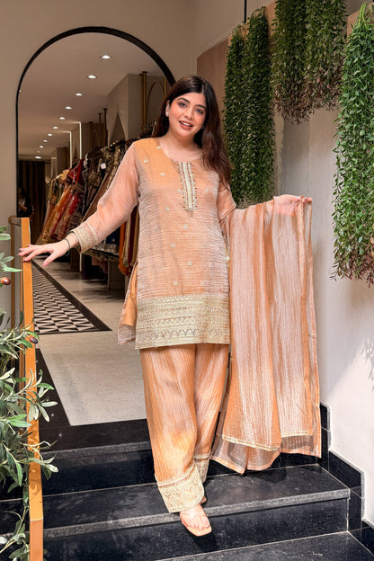 Oviya Embroidered Suit Set