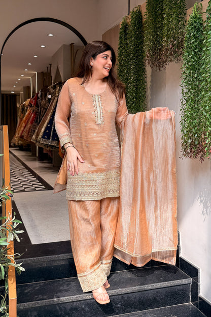 Oviya Embroidered Suit Set