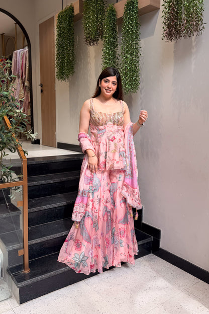 Divija Floral Printed Garara Set